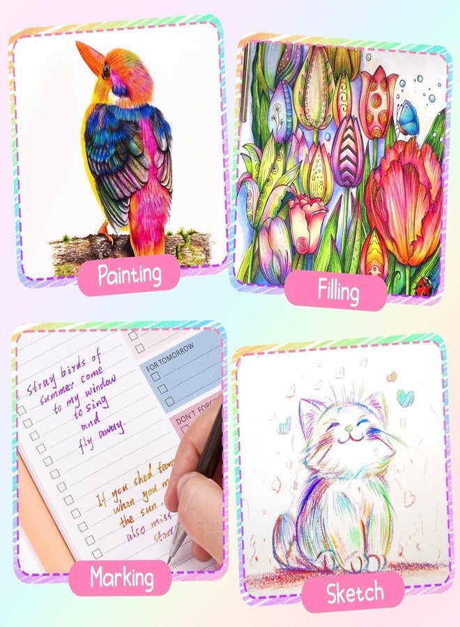 LTINFO Valentines Day Gifts for Kids, Easter Basket Stuffers, 12 Rainbow Colored Pencils, Art Supplies, Teen Girl Gifts Trendy Stuff, Arts and Crafts for Kid Ages 8-12 - Image 5